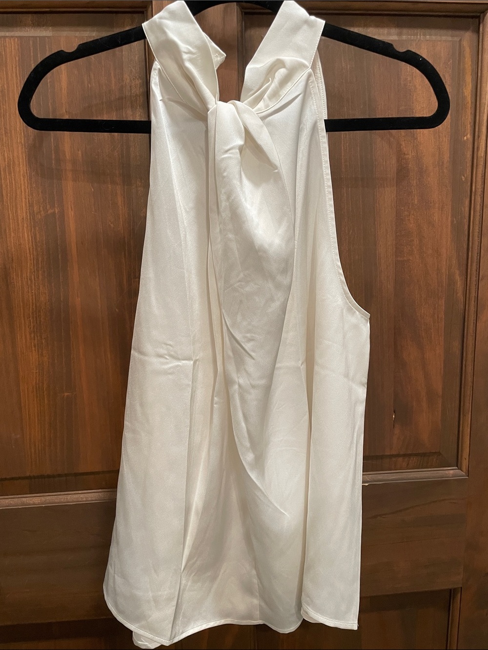 LOFT Cream Halter Hook-Eye Camisole